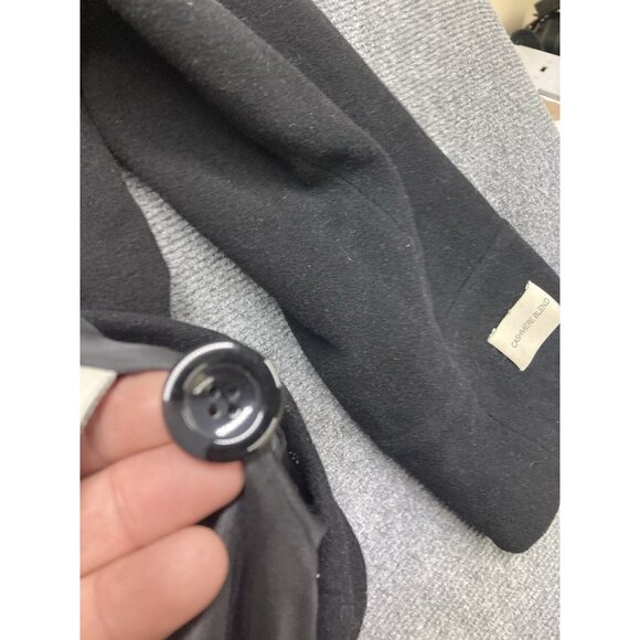 St John's Bay Pea Coat Women’s Sz 2X Black Long Sleeve Button Up Cashmere Blend - Picture 4 of 11